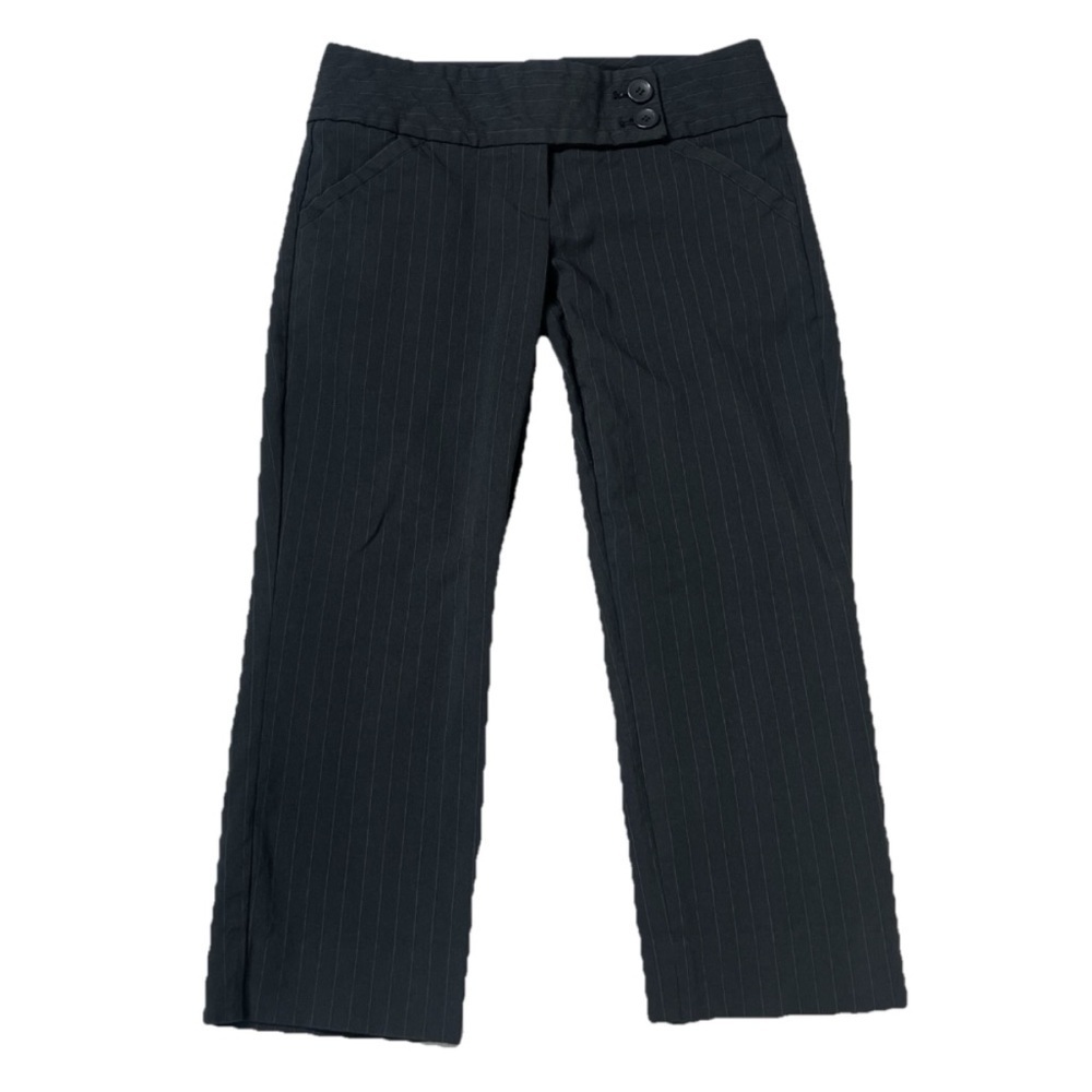 The Limited Exact Stretch Low Rise Pinstripe Capri Crop Chino Dress Pants Sz 0